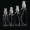 PET Transparent Sprayer Bottles 5ml 10ml 15ml 20ml 30ml 50ml 60ml 80ml 100ml 120ml Clear Cosmetic Plastic Packaging Travel Perfume Liquid Atomizer Pump Container