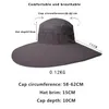 Шляпа Шляпа Шляпа ковша мужская шляпа в 15 см. Шляпа с широким краем рыбацкой шляпы на открытом воздухе.
