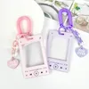 Ramar kpop pocard hållare akryl bindemedel kort idol po display stand creative card buss skyddande fall student stationery