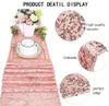 12in*70in Gold Sequin Table Runner Wedding Dining Table Decoration Table Cloths