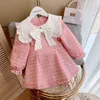 Robe de fille pour enfants adolescents Big Bow Doll Collar mariage robe de fête de la mode printemps au printemps