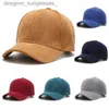 Cappelli a tesa larga Primavera Autunno Velluto a coste Baseball C Cappello da baseball vintage unisex per donna Uomo C Outdoor regolabile Hip Hop Sport Baseball CL231109