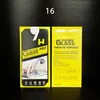 Tempered Glass Universal Packaging Box för Samsung iPhone 15 14 Pro Max Screen Protector Package Bag Mobiltelefon Film Vit kartong