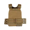 Jaquetas de caça Tactical CrossFit Plate Carrier Colete Ajustável Molle Modular Liberação Rápida Para Treinamento Fitness Running Sports BK