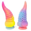 Секс -игрушка массажер Жидкий силиконовый дилдо для женщин осьминог щупальц.