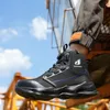 Boots Men Steel Toe Cap Safety Work Shoes PunctureProof Construction High Top Sneakers 231108