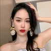 Stud FYUAN Vintage Gold Color Bowknot Crystal Earrings for Women Oversize Water Drop Pearl Dangle Statement Jewelry 230408