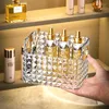 Lagringslådor lyxiga kosmetiska lådor badrumsarrangör kosmet skönhetsmakeup hudvårdsarrangörer utgör rack qtip container