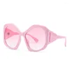 Okulary przeciwsłoneczne 2023 Y2K Modne Kat Kat Eye Women Men Men Brand Vintage Punk Sun Glasses żeńskie urocze różowe odcienie