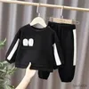 Clothing Sets Fashion Baby Boys Girl Fall Clothes Sets Baby Girl Clothing Set Kids Large Butterfly Pants 2Pcs Suits Outfit