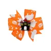 UPS Halloween décoration gros-grain ruban cheveux arcs pour bébé filles fantôme citrouille pinwheel pinces à cheveux accessoires de cheveux 3 pouces