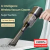 Vakuum Wireless Vacuum Cleaner 2000mah Car Hoover 3000pa Automatic Dust Buster 2 i 1 Collector for Home Fordon Cleaning 231108