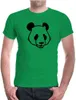 Erkekler Tişörtleri Panda-Bear-Animal-Silhouette T-Shirt Gelen Yaz Serin Erkekler Tee 2023 Nefes Alabilir Tüm Pamuk Kısa Kollu Gömlek