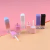 Top 5 ml gradientowy kolor lipgloss plastikowe pojemniki na butelki puste czyszczona wargowa lśnią pojemnik na eyeliner do rzęs