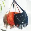 حقائب المساء Meibo Ximian Tassel Bag 2023 عتيقة الكتف Crossbody