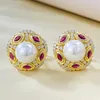 Dangle Earrings 2023 925 Silver Synthetic 7mm Pearl Ear Studs Fashionable Medieval Style Stylish And Simple