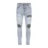 Мужские джинсы 2023 Дизайнерские брюки Ripped High Дизайнерские джинсы мужские джинсы с вышивкой брюки модные брюки с дырками самые продаваемые брюки на молнии am~ri AM~bin~IRI bin6