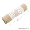 Chemin de table élégant bouteille d'eau chemin de table toile de jute dentelle nappe de mariage décoration de la maison nappe chemin de table moderne chemin de table 230408