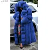Женская меховая куртка из искусственного меха 2021, теплая толстая пушистая куртка, женские пальто из искусственного меха, зимние однотонные модные кардиганы, длинная верхняя одежда Fe, роскошная длинная куртка с капюшоном SleL231109