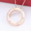 Designer Design Colliers en acier inoxydable Nouveaux hommes Femmes Pendant Collier Fashion Classic Collier de bijoux de diamants de haute qualité