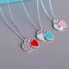 Designer de luxe pendentif collier coeur collier mode femmes pendentif 18K or bijoux cadeau