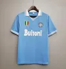 96 87 88 89 90 91 92 93 Napoli Retro Soccer Jerseys Coppa Napoli Maradona 20 21 Vintage Calcio Classic Vintage Football Shirts 1986 1987 1988 1989 1991 1993 Maniche lunghe