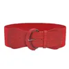 Ceintures Mode Femmes Taille Ceinture Extensible En Cuir Solide Couleur Élastique Pour Dames Robe Décoration