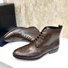 Bottines d'hiver pour hommes, bottes de moto décontractées, marque de styliste en cuir véritable, imperméables, chaussures de loisirs de randonnée en plein air, taille 38-45