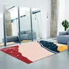Mattor minimalistiska hemmamattor golvmatta för ingångsdörr Anti-halkrosa flicka sovrum soffa bordsdörrat kök matta rum dekor