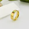 Ring Love Ring Designer Rings for Women Men Skull Ring Wedding Gold Band Luxury Jewelry Accessories Titanium Steel Gold-Plated Never Fade Not Allergic