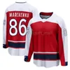 Heren ijshockey 9 Ivan Provorov Jerseys Boone Jenner Jack Roslovic Zach Werenski Elvis Merzlikins Adam Fantilli Kirill Marchenko Johnny Gaudreau Danforth Blauw Marine