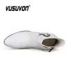 Buty Vusuvon Mass Men Spring Autumn Piint Stopa Wysokość wzrostu Chelsea kostki Western High Top Casual Shoe Skórzanie 231108