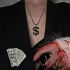 Anhänger Halsketten RIR Spezielle kreative europäische und amerikanische Dollar Halskette internationalisierte Zeichen Geld Körper Schutz Schmuck
