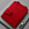 Men's Sweaters Autumn/Winter Sweater Pullover Round Neck Long Sleeve Wool Knit Slim Fit Korean Edition Versatile For BusinessLeisure2023