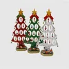 Dekoracje świąteczne przylot drewniany pulpit drzewa DIY Mini Ornament okno