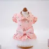 犬のアパレルかわいい小さな犬のドレスかわいいペット服レースチュチュスキードッグドレスチュチュドッグドレス