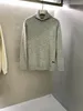 Мужские свитера Loro Piano, шерстяная водолазка, серый вязаный свитер