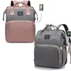 Wickeltaschen Mama Baby Wickeltasche Rucksack Wickelunterlage Schatten Moskitonetz Nass- und Trockentrage USB-Ladeanschluss Kinderwagen-Hängetasche Kostenlos 231108