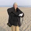 Frauen Daunenparkas Einfarbig Kurze Winterjacke Frauen Warme Baumwolljacken Weibliche Beiläufige Lose Outwear Koreanische Gefütterte Mantel