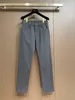 Mens Pants Autumn loro piana Casual Pocket Straight Jeans Light Gray Dark Gray Black