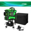 -10-45 12 linhas 3D autonivelante 360 graus linha laser verde cruzada horizontal e vertical com bateria de tripé Ptonk