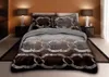 Yatak seti lüks tasarımcı klasik mektup baskı aşk baskı yorgan kapağı yastık kılıfı 4pcs set saf pamuk rahat yatak set yatak odası dekorasyonu 1.8m 2m