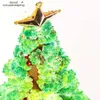 Juldekorationer 3 typer 14cm Magic Growing Christmas Tree Diy Fun Xmas Gift Toy For Adults Kids Home Festival Party Decor Props Mini Tree 231109