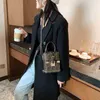 2024 신규 디자이너 여성 크로스 바디 어깨 어깨 휴대 전화 트렌드 박스 스타일 휴대용 작은 사각형 가방