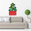 Рождественские украшения из фетра, елка, сделай сам, настенные съемные рождественские украшения для малышей, домашний декор Navidad