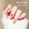 Faux ongles enveloppements d'ongles durables, bandes de gel auto-adhésives à motifs élégants pour femmes à faire soi-même