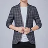 Abiti da uomo Giacca da uomo Coreano Tempo libero Affari Formale Uomo sottile Sposo Abito da sposa Stiratura Blazer da uomo