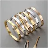 Złota bransoletka Męska bransoletka śrubowa Bransoletki miłosne Bransoletka Carti Bransoletka męska Designer Bransoletki Man Armband Bransoletki damskie Różowe złoto Bransoletka Pulsera De Plata Hombre