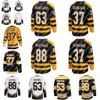 2023 Winter Classic 37 Patrice Bergeron Trikot 88 David Pastrnak 63 Brad Marchand 71 Taylor Hall 73 Charlie McAvoy Hockey Trikots Schwarz