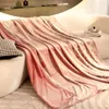 Couvertures de mode Style bureau sieste couverture loisirs canapé bride corail polaire imprimé couverture couverture de lit couvertures